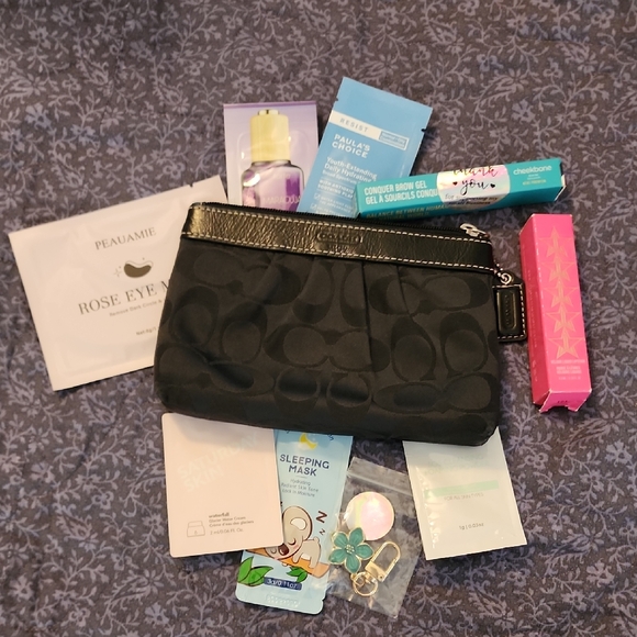 Coach Handbags - EUC COACH Black Clutch/ Pouch Bundle